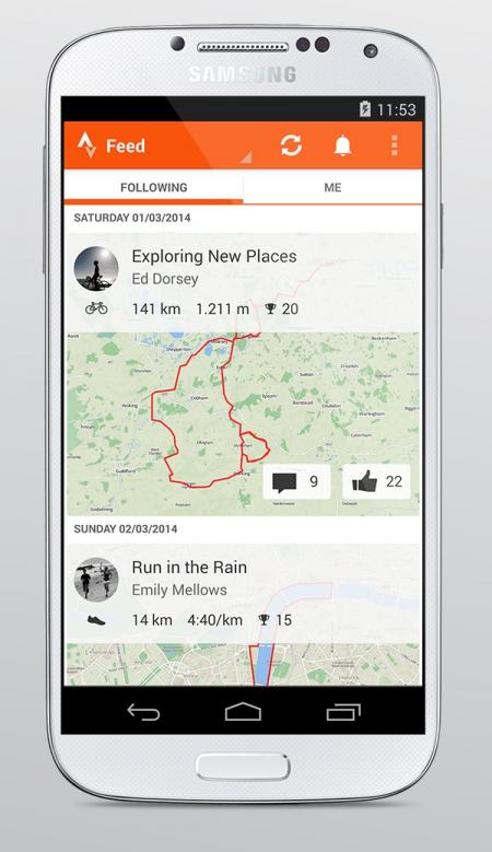 Strava running store and cycling